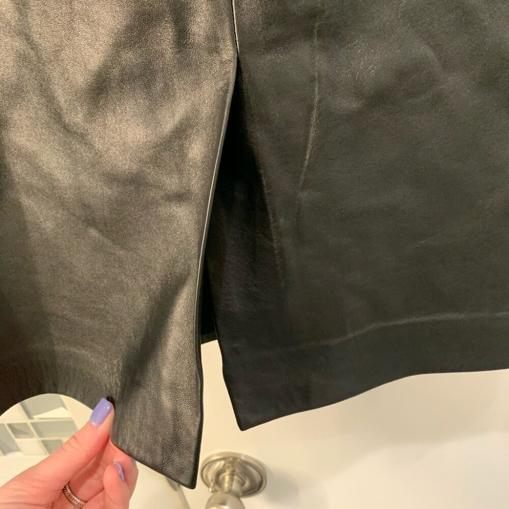 Carlisle 100% Leather Skirt - Picture 5 of 6